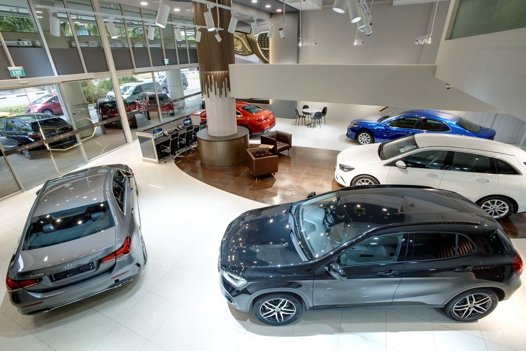 Cars & Stars Showroom Interior Top View